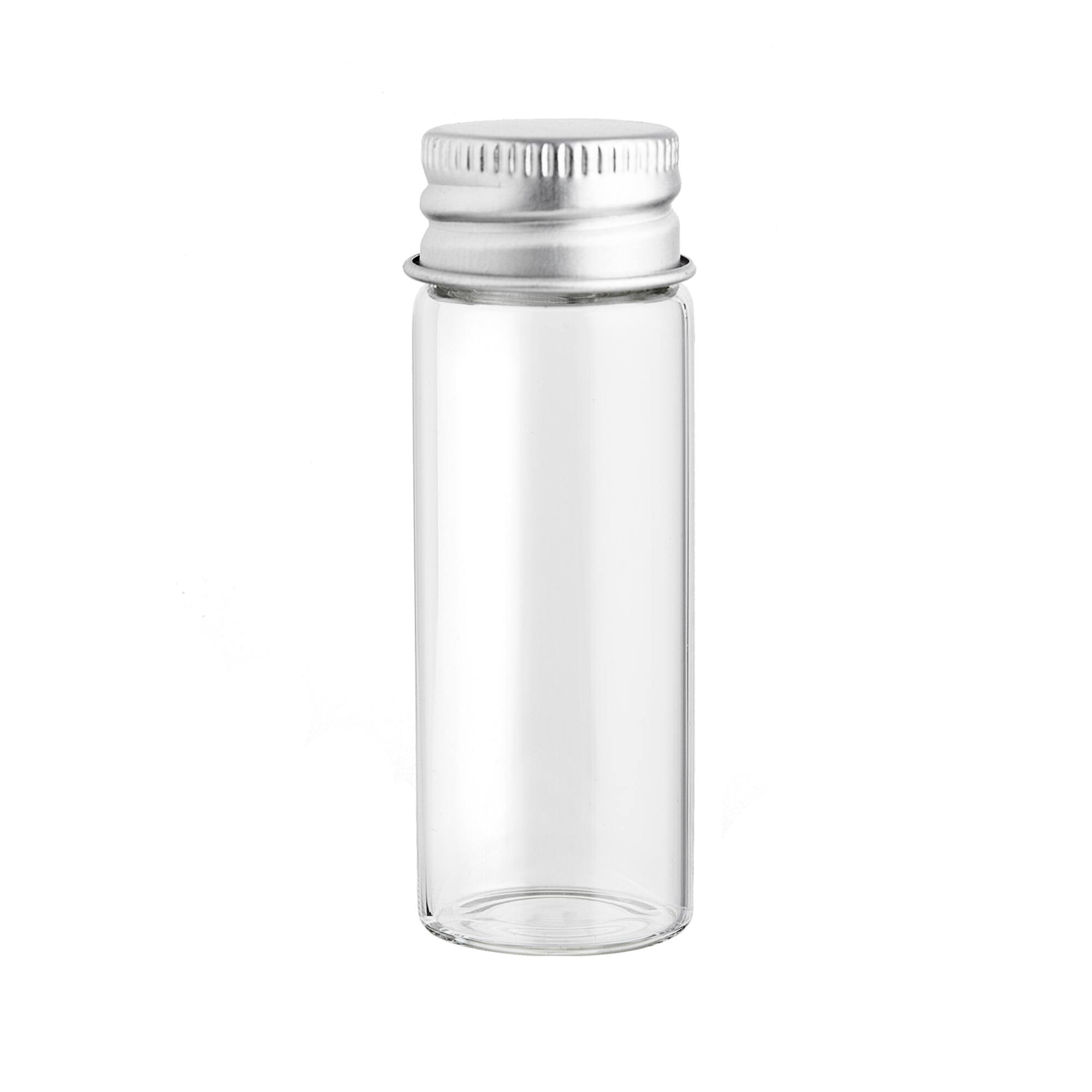 Glass Storage Tubes with Metal Tops by Bead Landing™, 12ct.